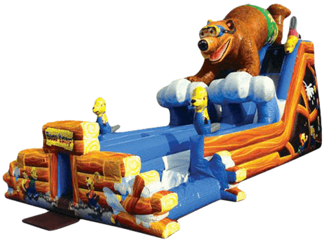 Bear Camp Dual Lane Inflatable Water Slide