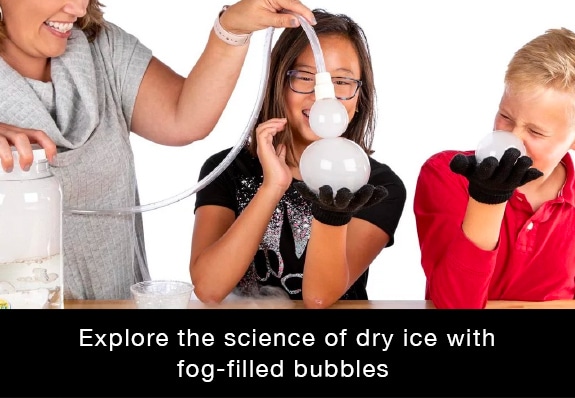 Boo Bubbles Bouncing Smoke - Dry Ice Bubbles Experiment