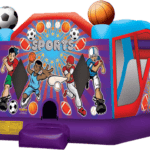 Sports Bounce House with a slide