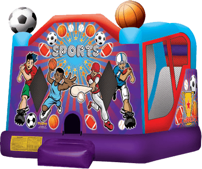 Sports Bounce House with a slide
