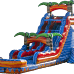 21ft Tropical Fireblast Inflatable Water Slide