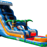 24ft Tropical Fireblast Inflatable Water Slide