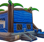 5 in 1 Tropical Water Bounce House with as slide
