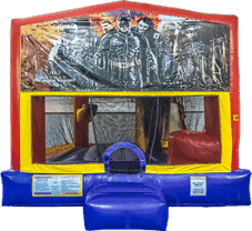 Dark Knight Bounce House with a slide