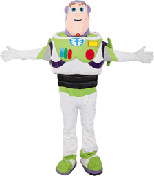 Buzz Lightyear mascot