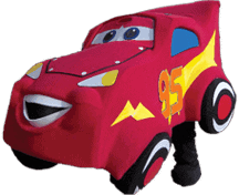 Lighting McQueen mascot