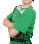 Male Christmas Elf character