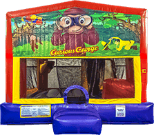 Curious George Bounce House with a slide