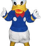Donald Duck mascot