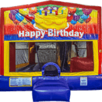 Happy Birthday Bounce House with a slide