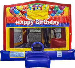 Happy Birthday Bounce House with a slide