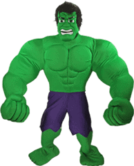 The Incredible Hulk mascot