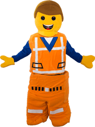 Legoman mascot