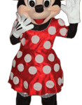Red Minnie Mouse Mascot