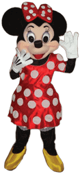 Red Minnie Mouse Mascot