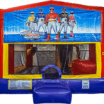Power Rangers Bounce House with a slide