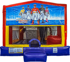 Power Rangers Bounce House with a slide