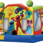 Sesame Street Bounce House with a slide