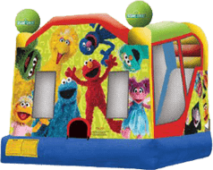Sesame Street Bounce House with a slide