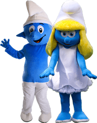 Smurfs mascots