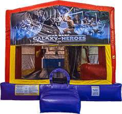 Star Wars Bounce House with a slide