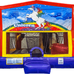 Unicorn Bounce House with a slide