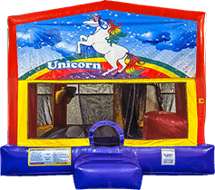 Unicorn Bounce House with a slide