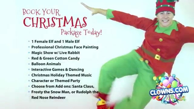 Clowns.com Christmas poster