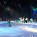 Disney mascots ice skating