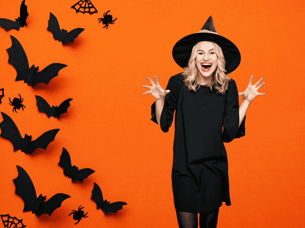 Scary witch character