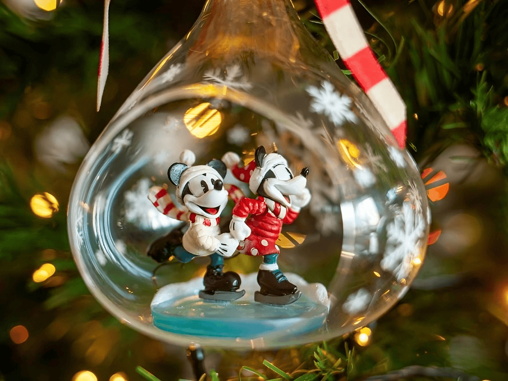 Minnie and Mickey Mouse Christmas ornament