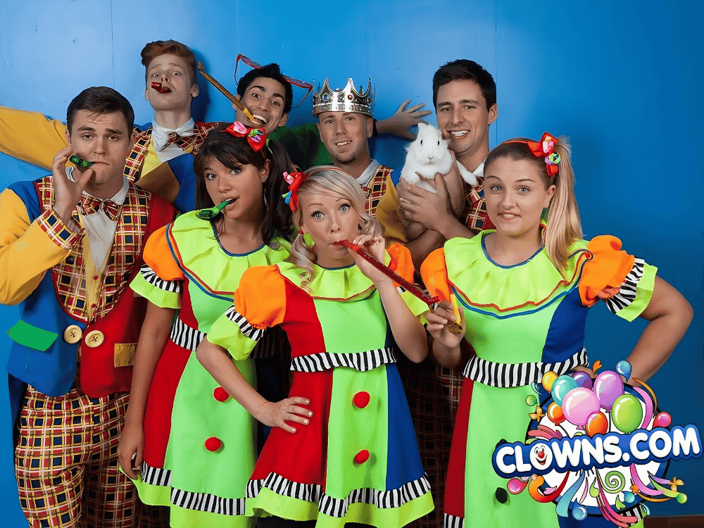 Group of clowns posing