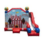 Carnival and Circus Bounce House with a slide