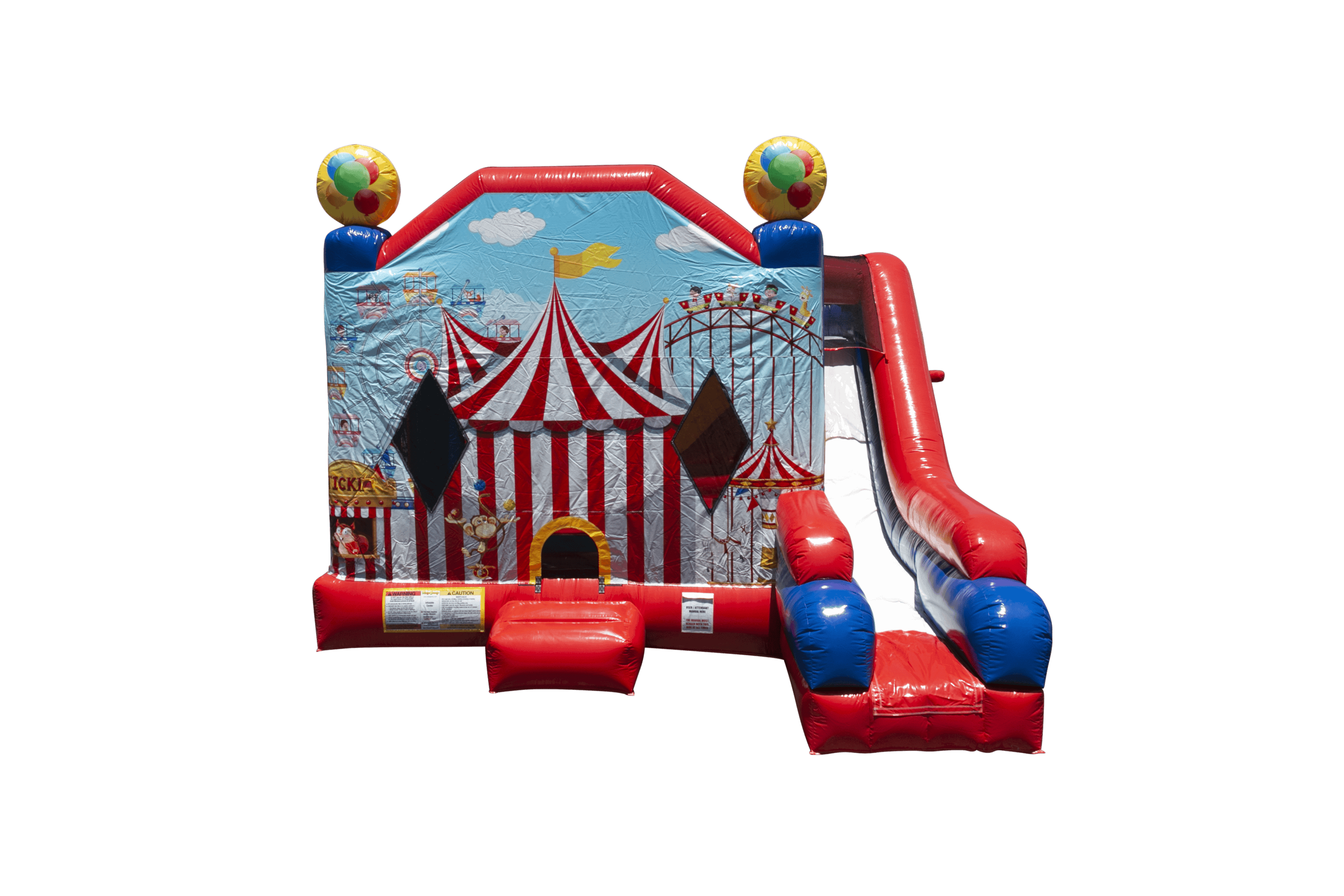 Carnival and Circus Bounce House with a slide