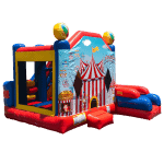 Carnival and Circus Bounce House with a slide