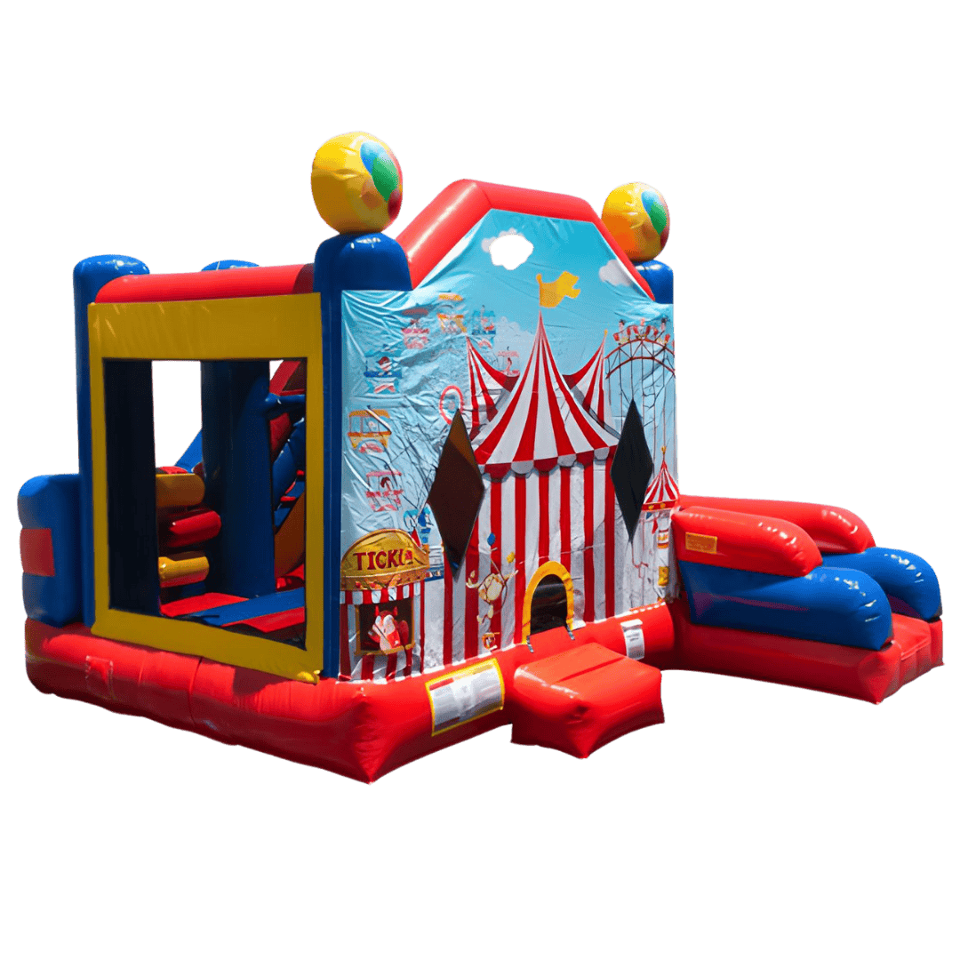 Carnival and Circus Bounce House with a slide