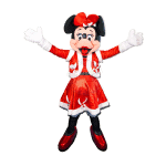 Christmas Minnie Mouse mascot