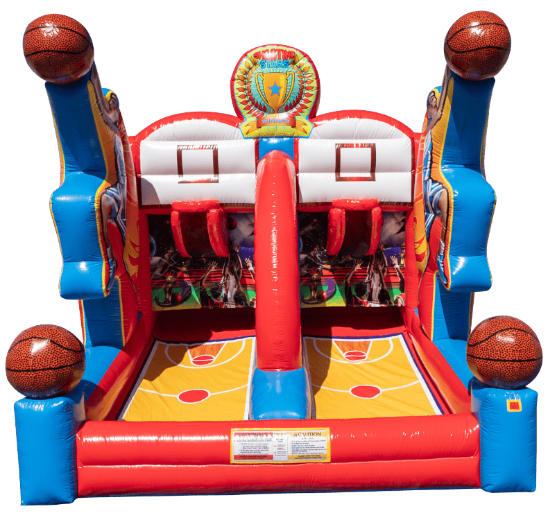 Dual Shooting Basketball Inflatable Game