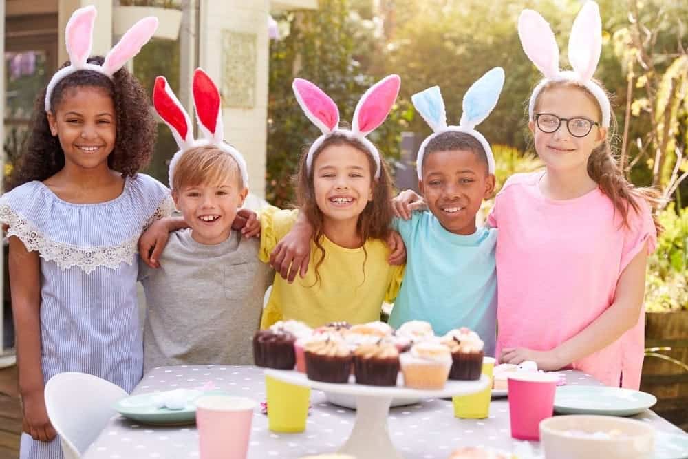 Kids at an Easter Party